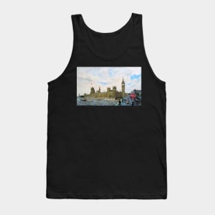 Palace of Westminster and Westminster Bridge. Tank Top